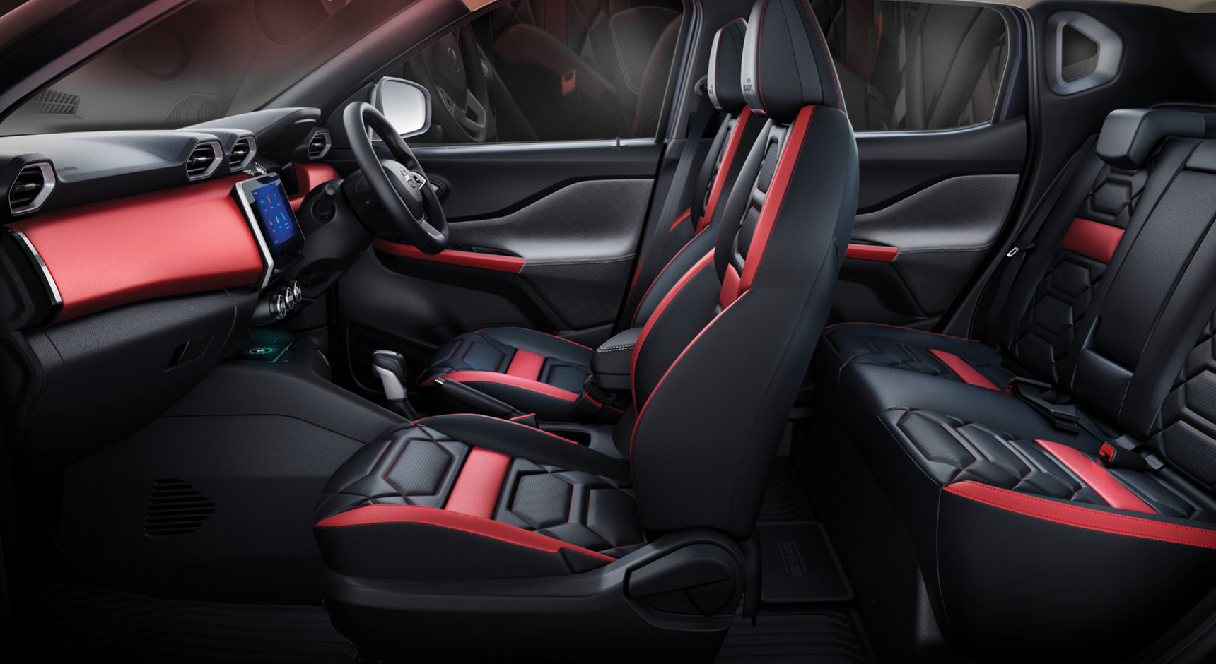 nissan magnite red edition interior