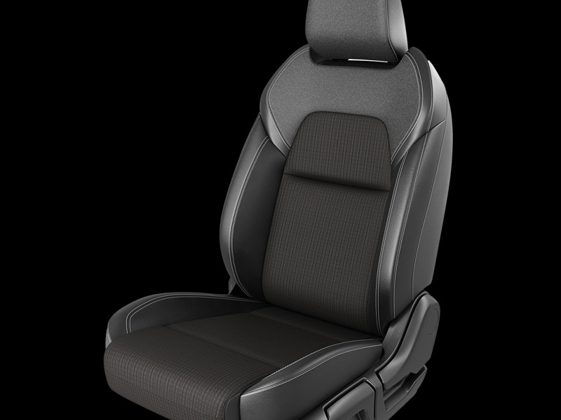 Partial leather seats